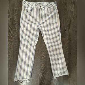 Anthropologie Pilcro the letterpress  Striped Boot Cut Jeans